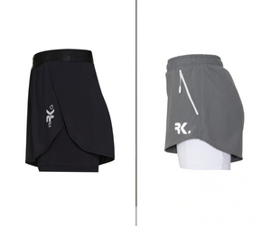 Promoção | Pague 1 Leve 2 | Shorts de Corrida ProRunners® 2 em 1 | Poliamida, Anti-Assadura e Bolso Interno
