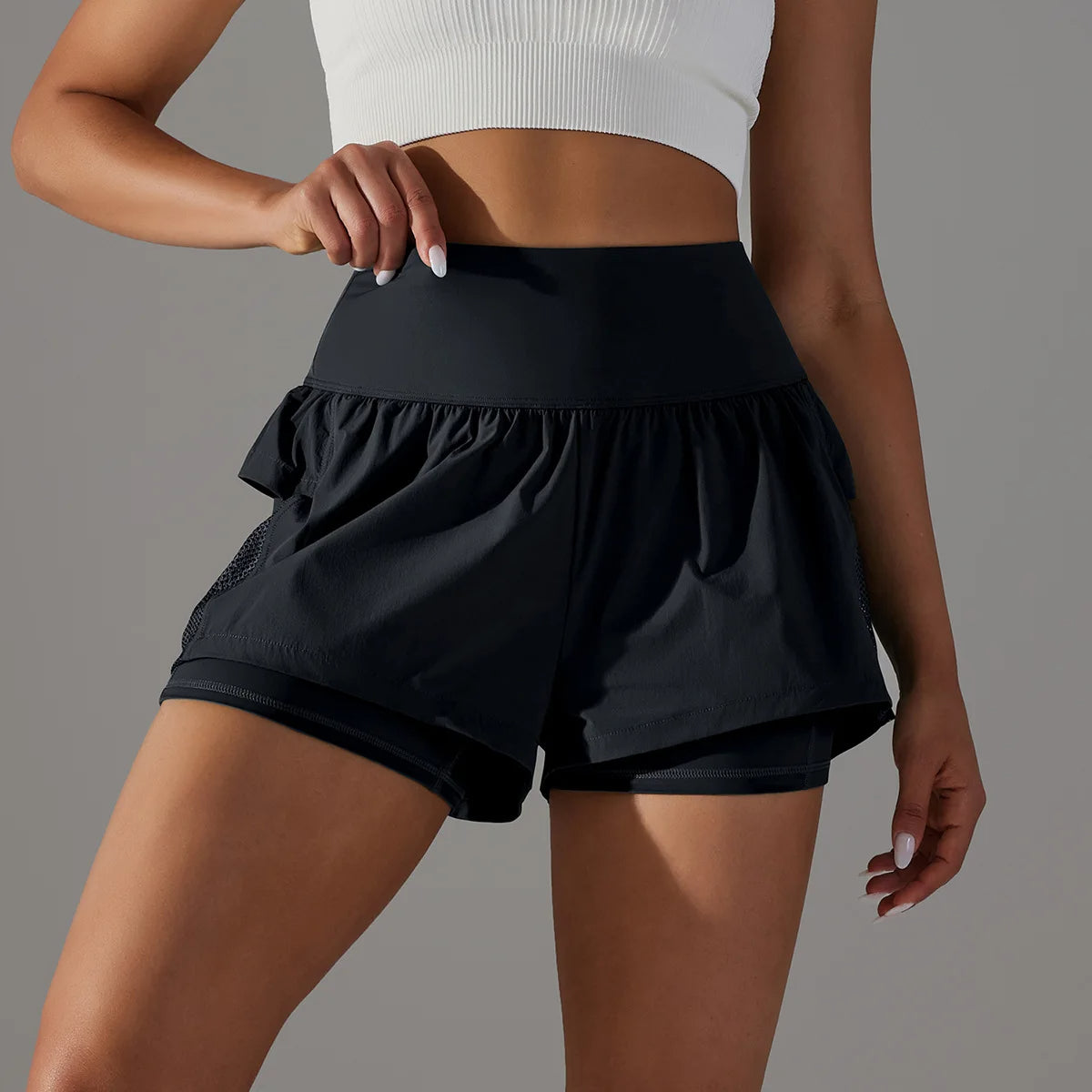 PROMOÇÃO! PAGUE 1 LEVE 2 ! Shorts de Corrida 2 em 1  com bolso para SmartPhone!