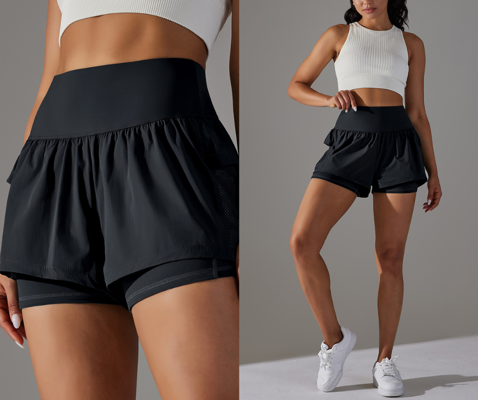 PROMOÇÃO! PAGUE 1 LEVE 2 ! Shorts de Corrida 2 em 1  com bolso para SmartPhone!