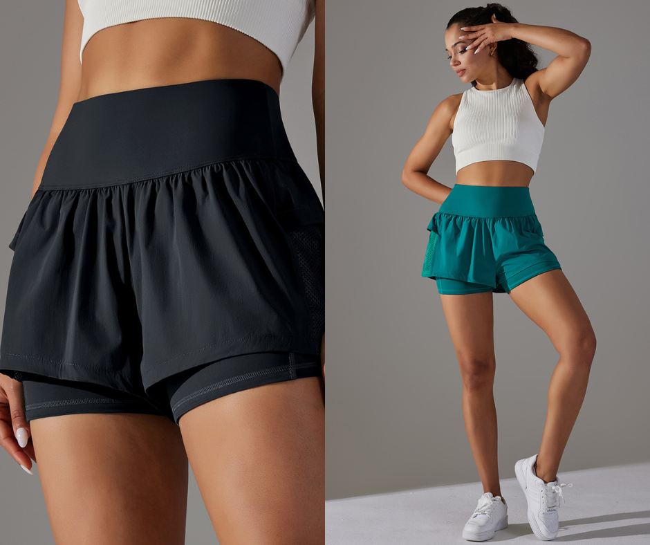 PROMOÇÃO! PAGUE 1 LEVE 2! Kit com 2 Shorts de Corrida 2 x 1 com bolso para SmartPhone!